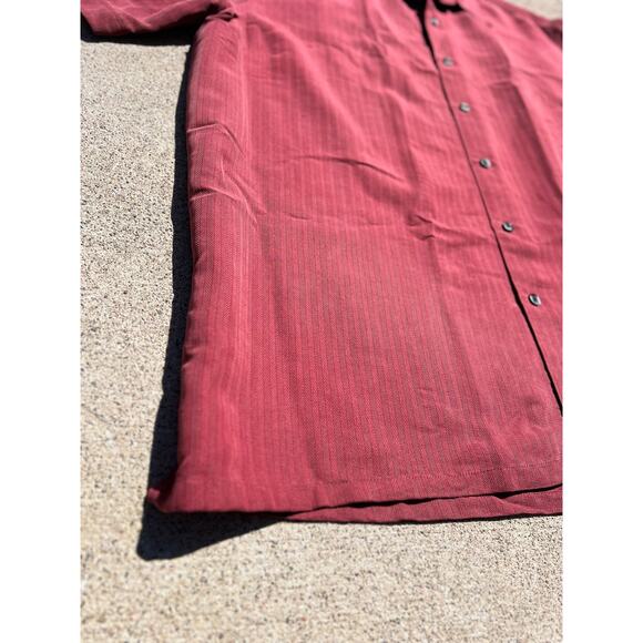 Vintage Axist Surf Shirt Men Sz Large Stripe Patterned Button Down Short Sleeve - Picture 2 of 4